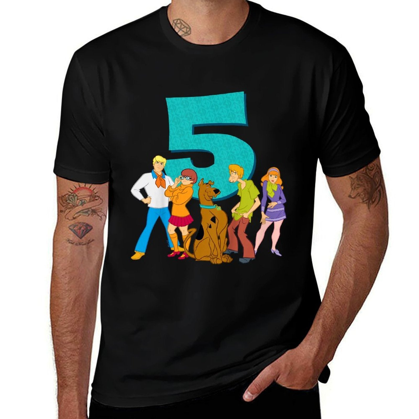 Scooby-Doo 5th Birthday This Meddling Kid Is 5  Quick-drying T-Shirt