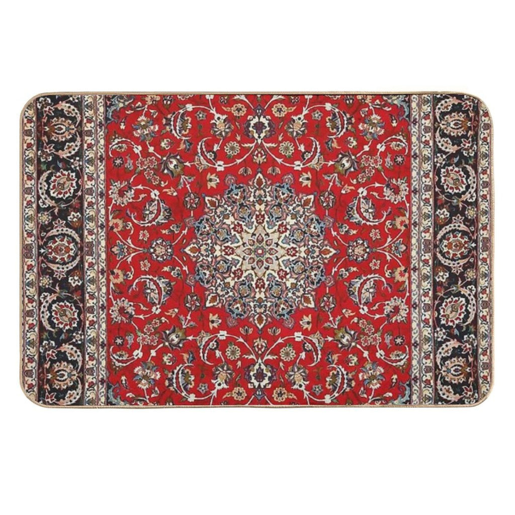 Fine Silk & Wool Isfahan Persian Rug Print  Rapid-Drying Bath Mat