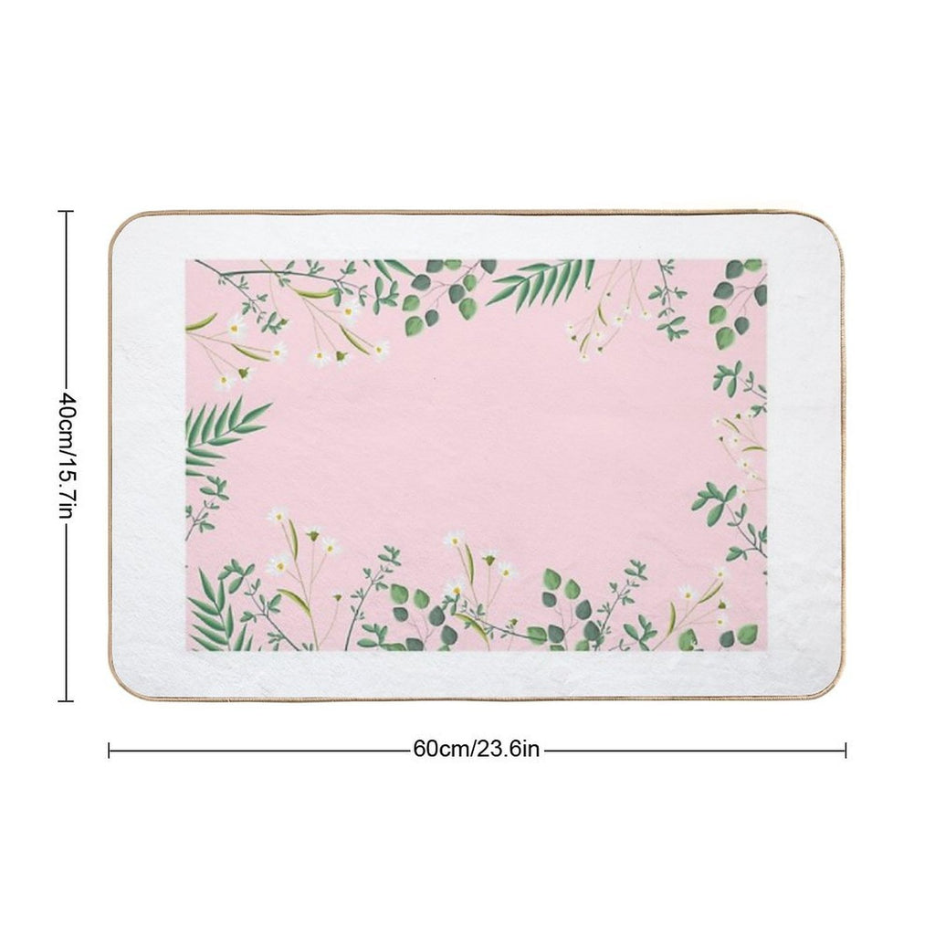 New Collection Pink Nature  Toxin-Free Bath Mat