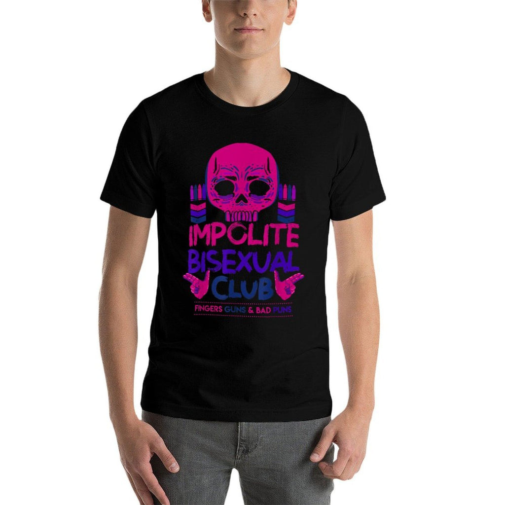 BoredKoalas LGBT Impolite Bisexual Club Funny Bi LGBTQ Pride  Vintage-inspired T-Shirt
