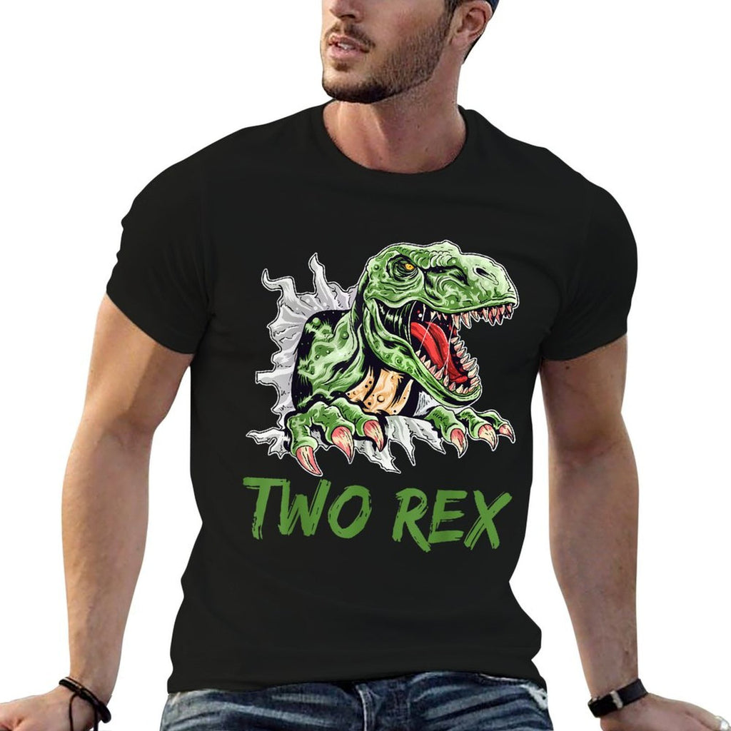 Two Rex It's My 2nd Birthday Dinosaur 2 Years Old Boys  Affordable Price T-Shirt