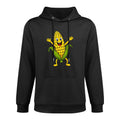 Funny Corn Design for Men Women Sweet Corn On The Cob Lovers Adjustable Hood Hoodie