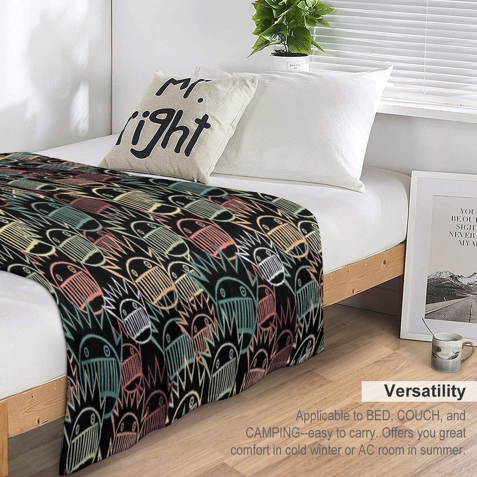 Boognish Pattern Comfort Throw Blanket
