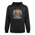 Retro Saudi Arabia Landscape Vintage Souvenir Durable Construction Hoodie