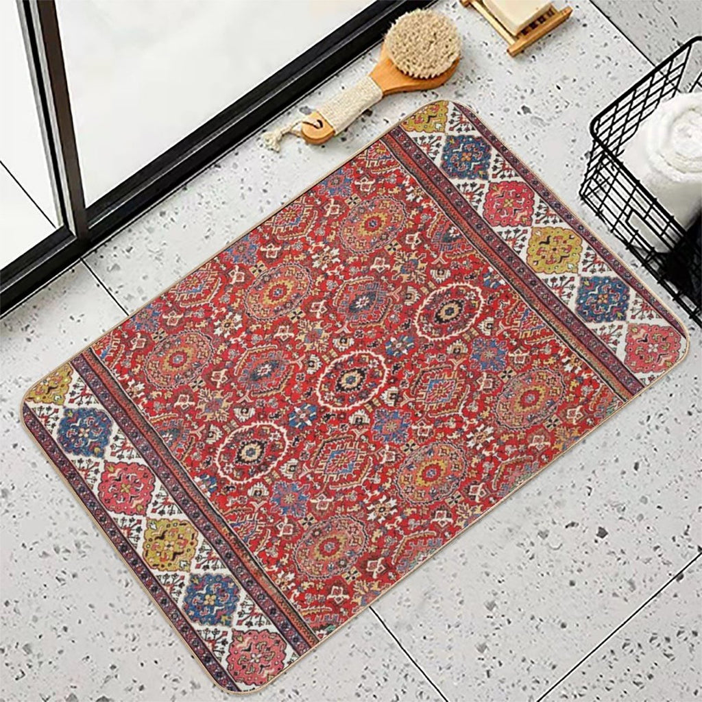 Mahal Arak West Persian Rug Print  Absorbent Bath Mat