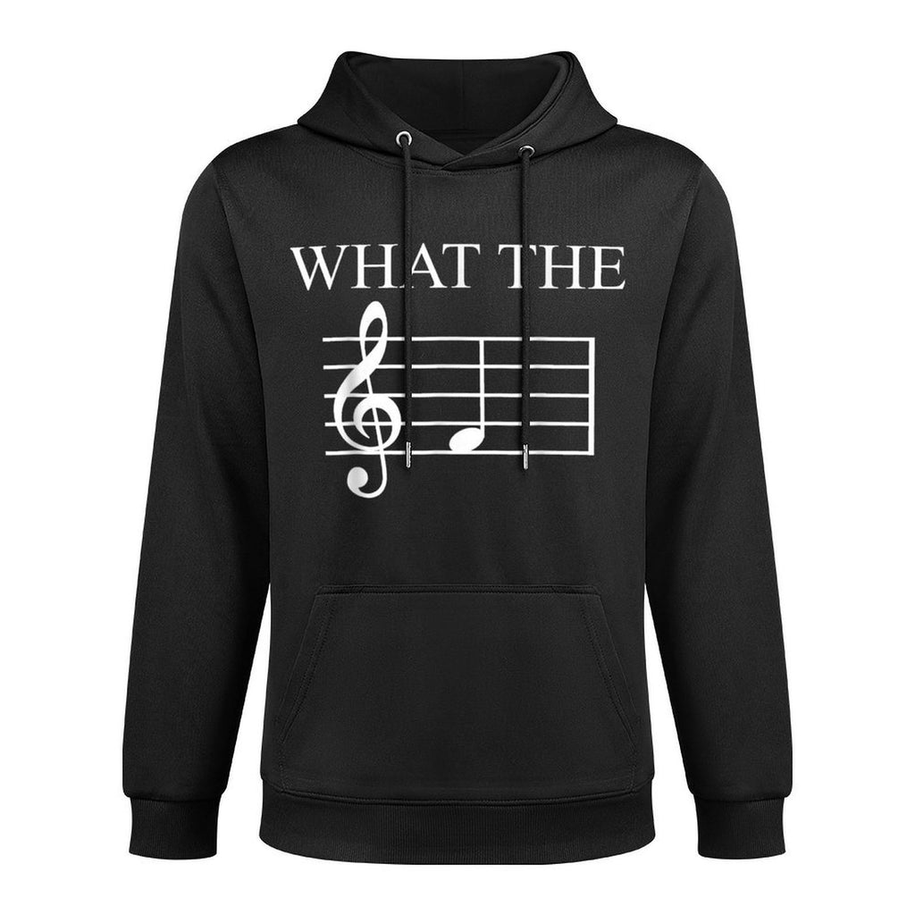 What The F Music Note Medium-Weight Fabric Hoodie