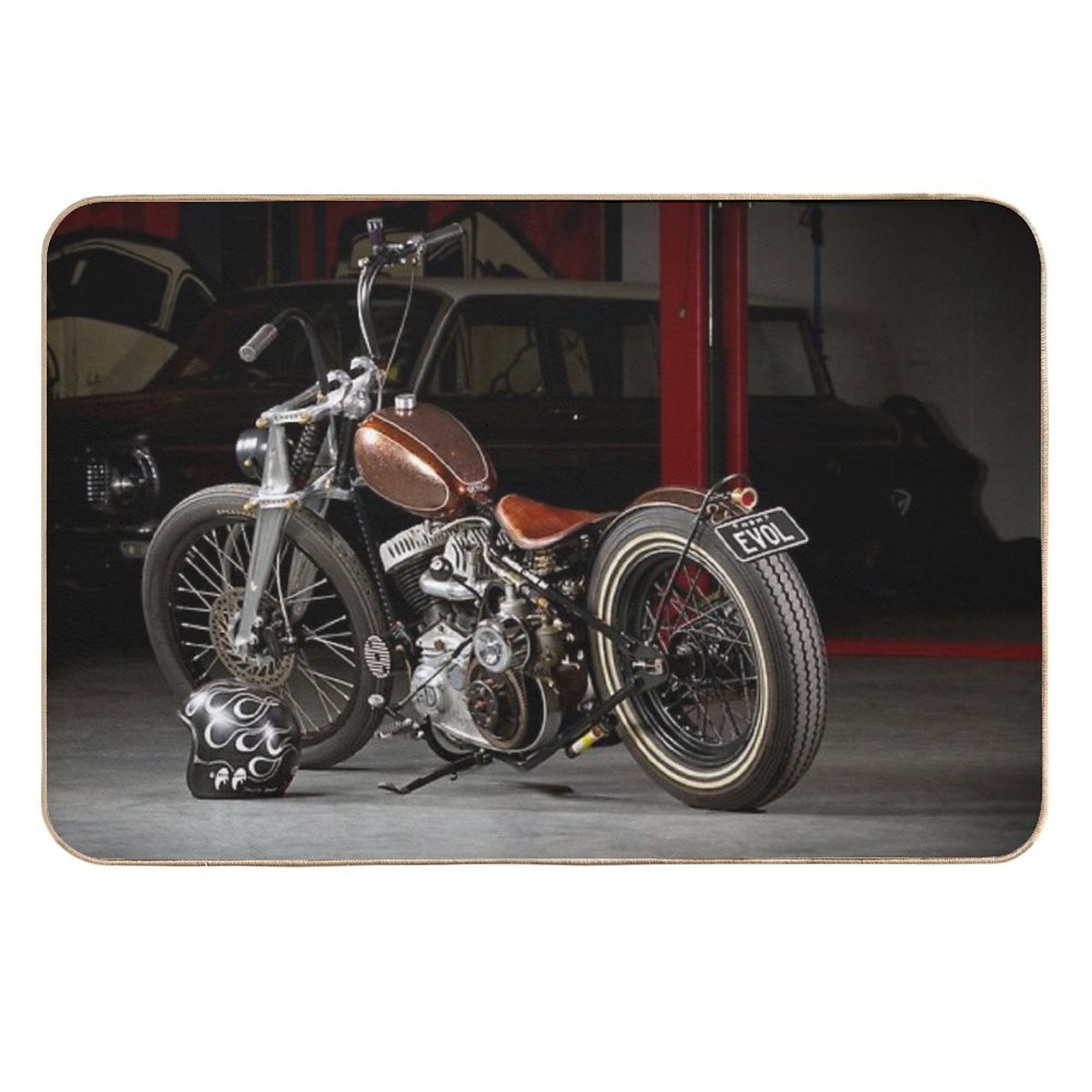 Evolution 1940 WL Harley  Anti-Trip Bath Mat