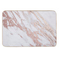 Blush Pink Rose Gold Marble  Dirt-Trapping Bath Mat