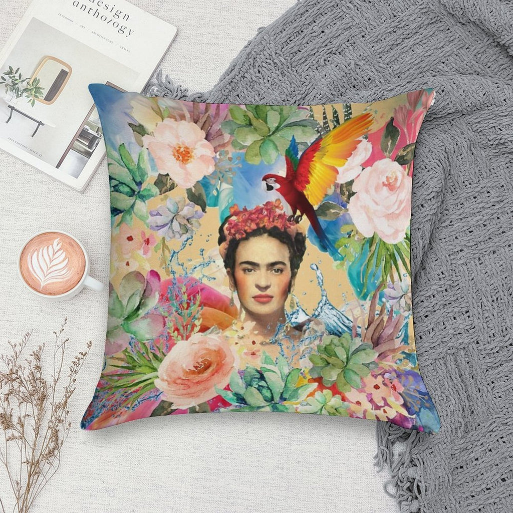 Frida Kahlo Soft Skin-Friendly Throw Pillow