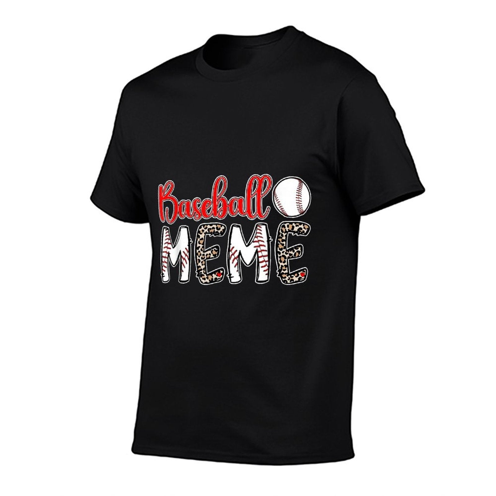 Proud Baseball Meme For Mother's Day Women's Baseball Meme Grandma Black Cotton 60 Polyester 40 Short Sleeve  Odor-resistant T-Shirt