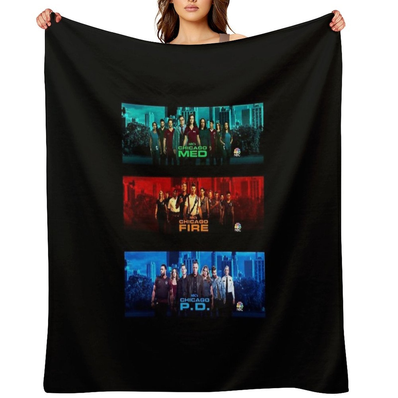 Chicago Pd Fire Med Multi-functional Throw Blanket