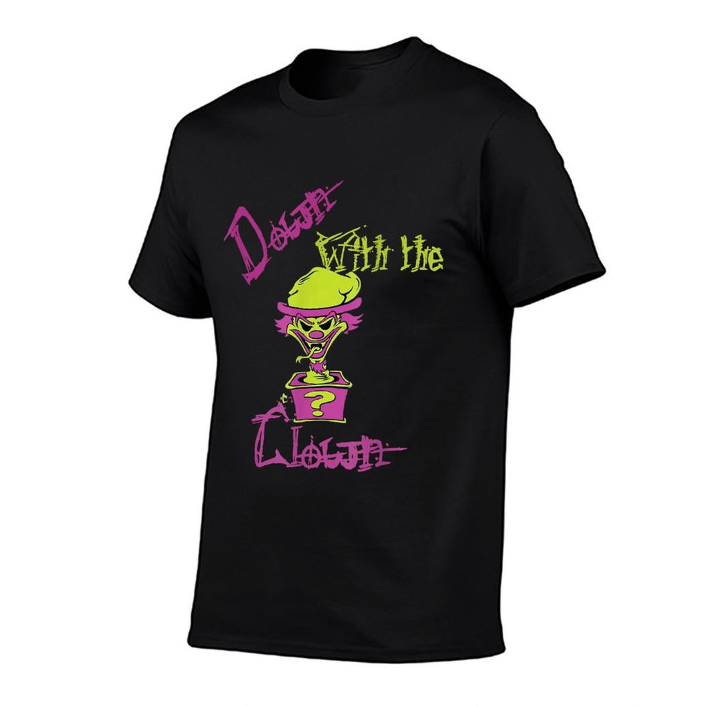 Cool Unique Down With The Clown ICP Design Mens Black Cartoon  Durable T-Shirt