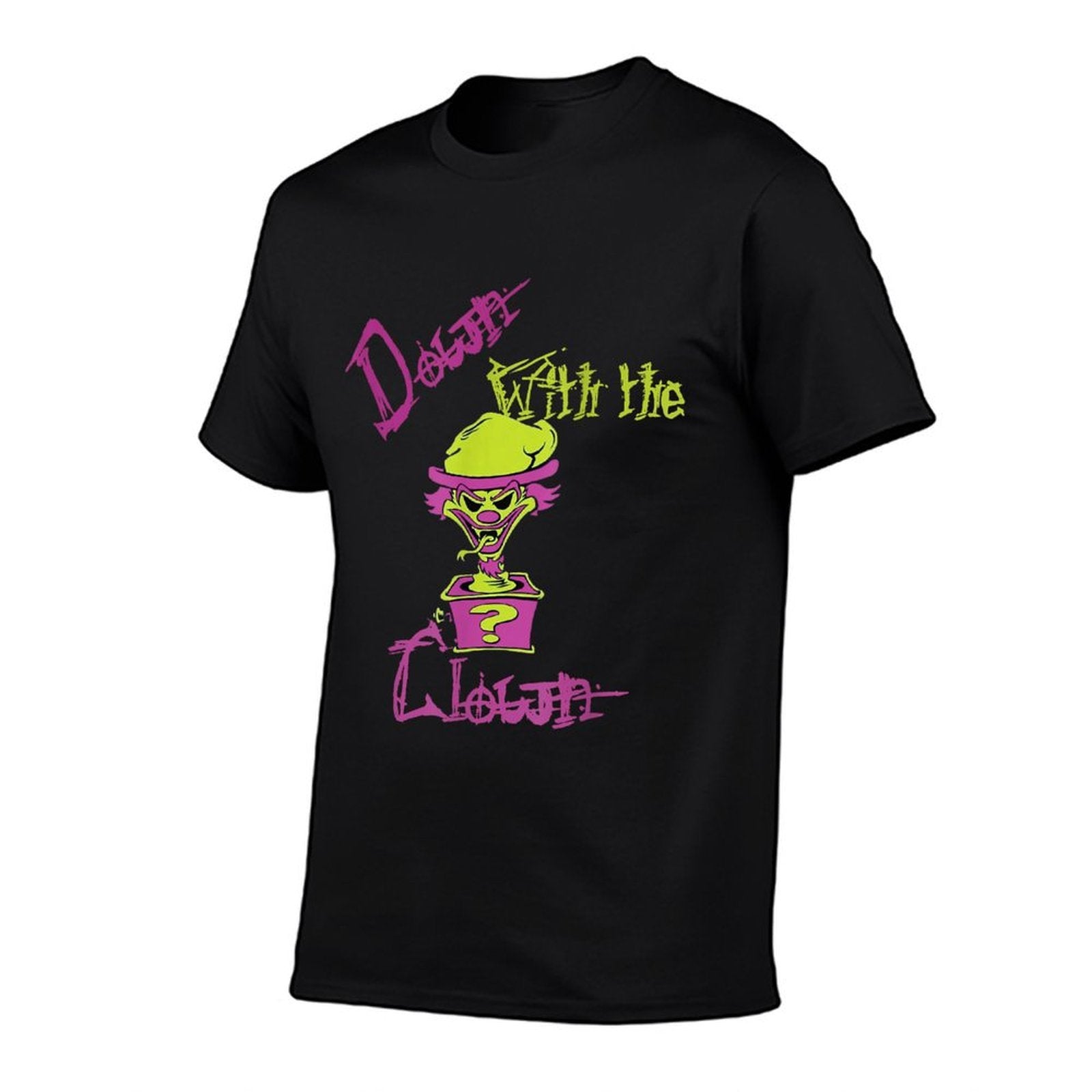 Cool Unique Down With The Clown ICP Design Mens Black Cartoon  Durable T-Shirt
