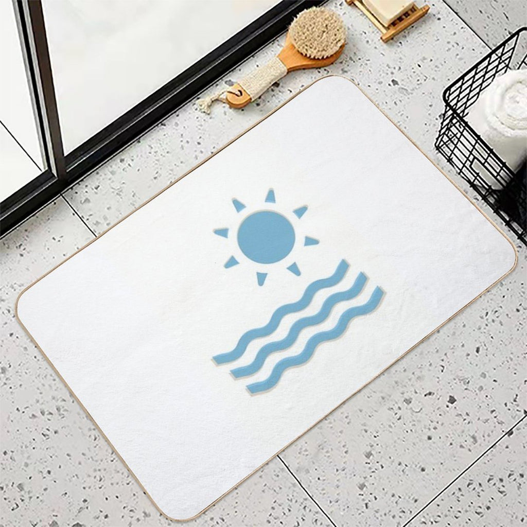 Welcome Summer Abstract, Hot Summer 2023, Summer Sunset, Beach Day  Anti-Trip Bath Mat