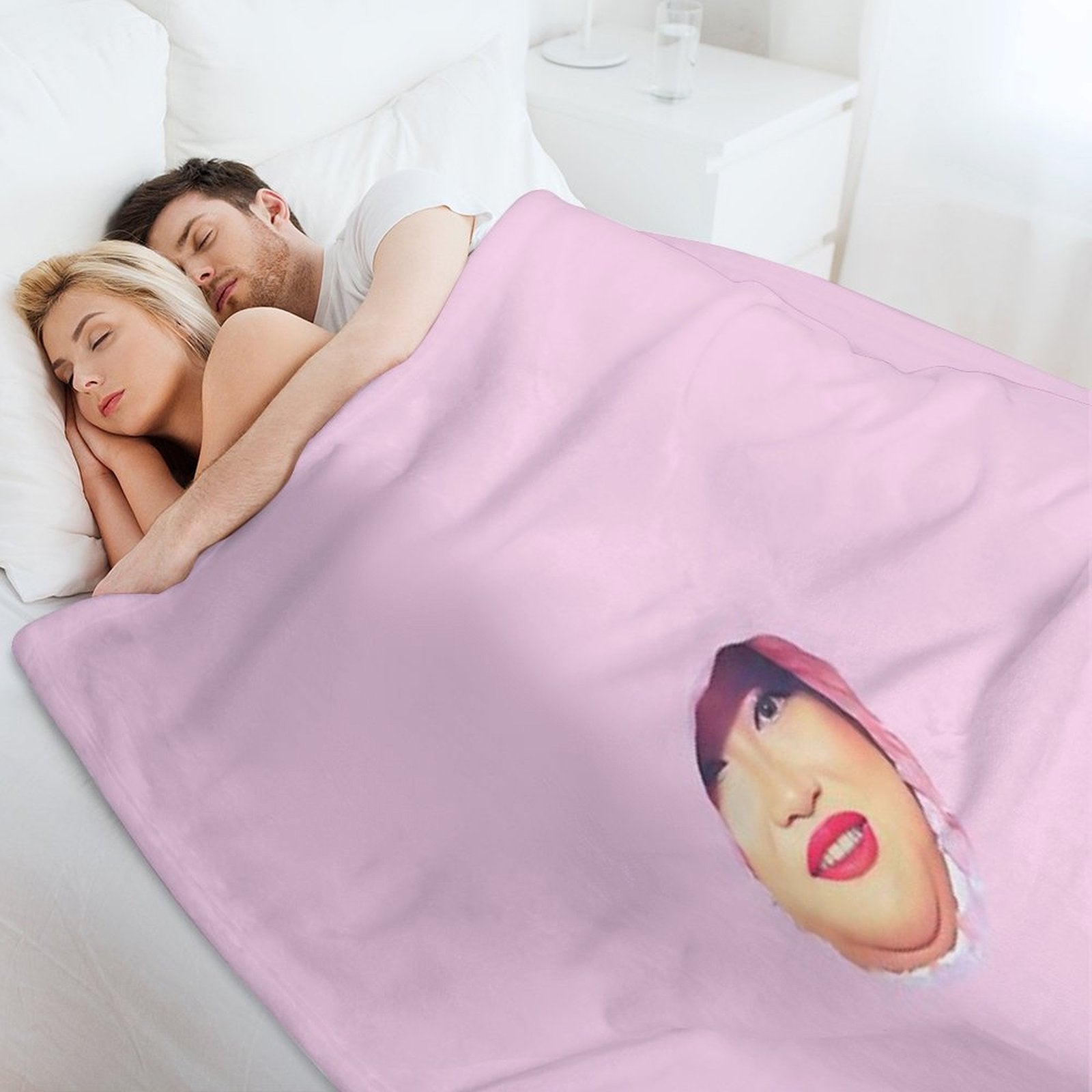 Joella Face Eco-conscious Throw Blanket