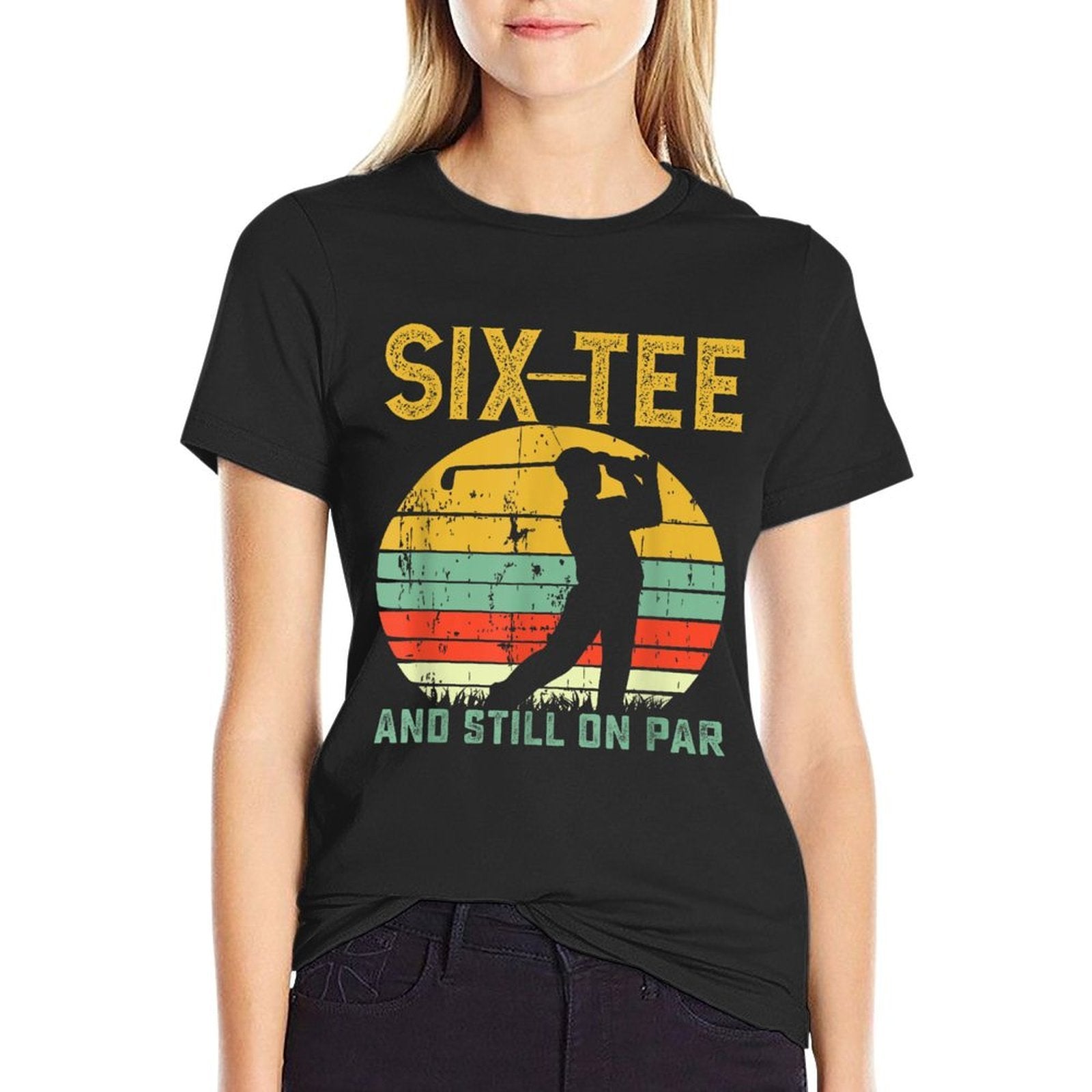 Funny 60th Birthday Golf Pun Golfing 60 Year Old Golfer  High-quality Stitching T-Shirt