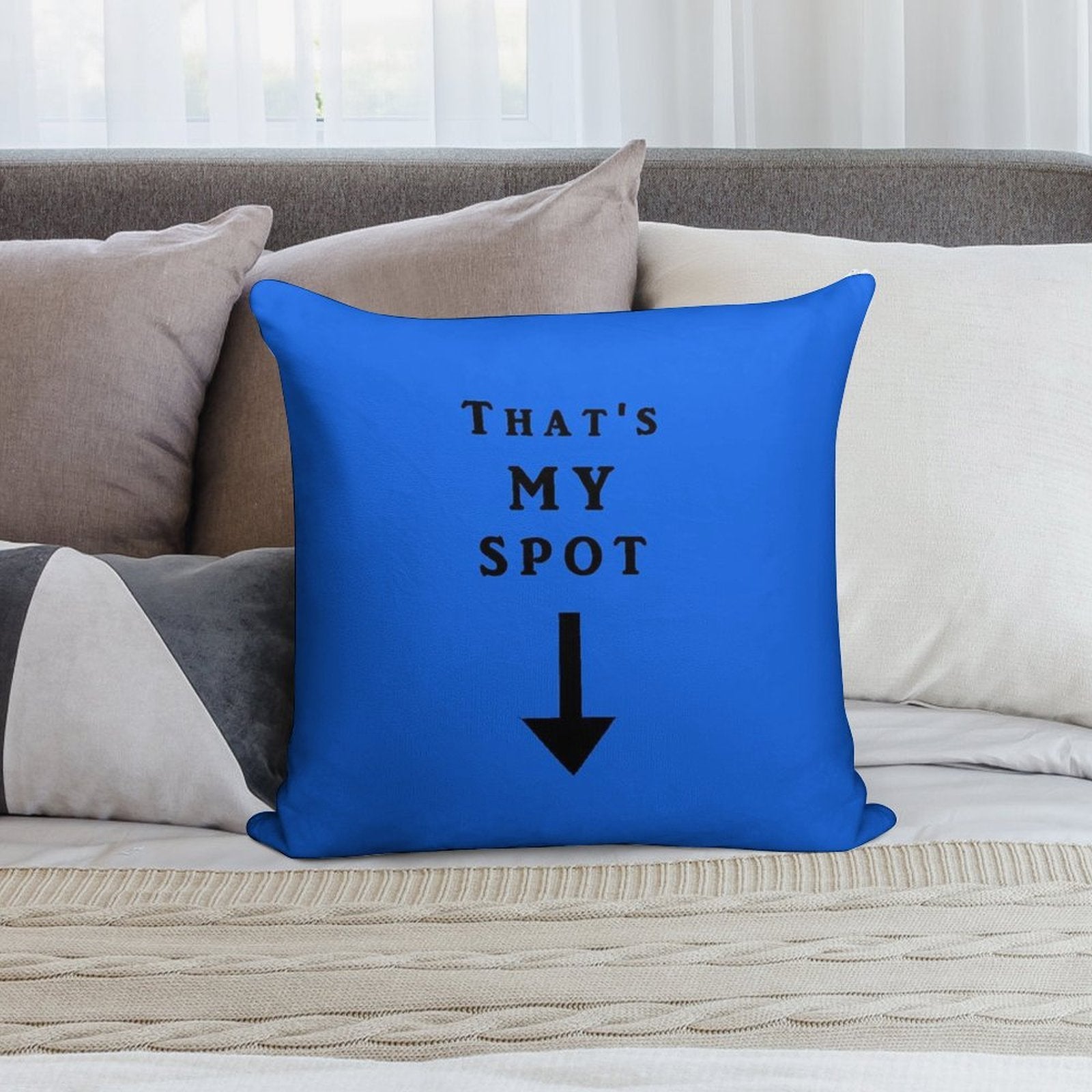 That's My Spot Soft Washable Throw Pillow