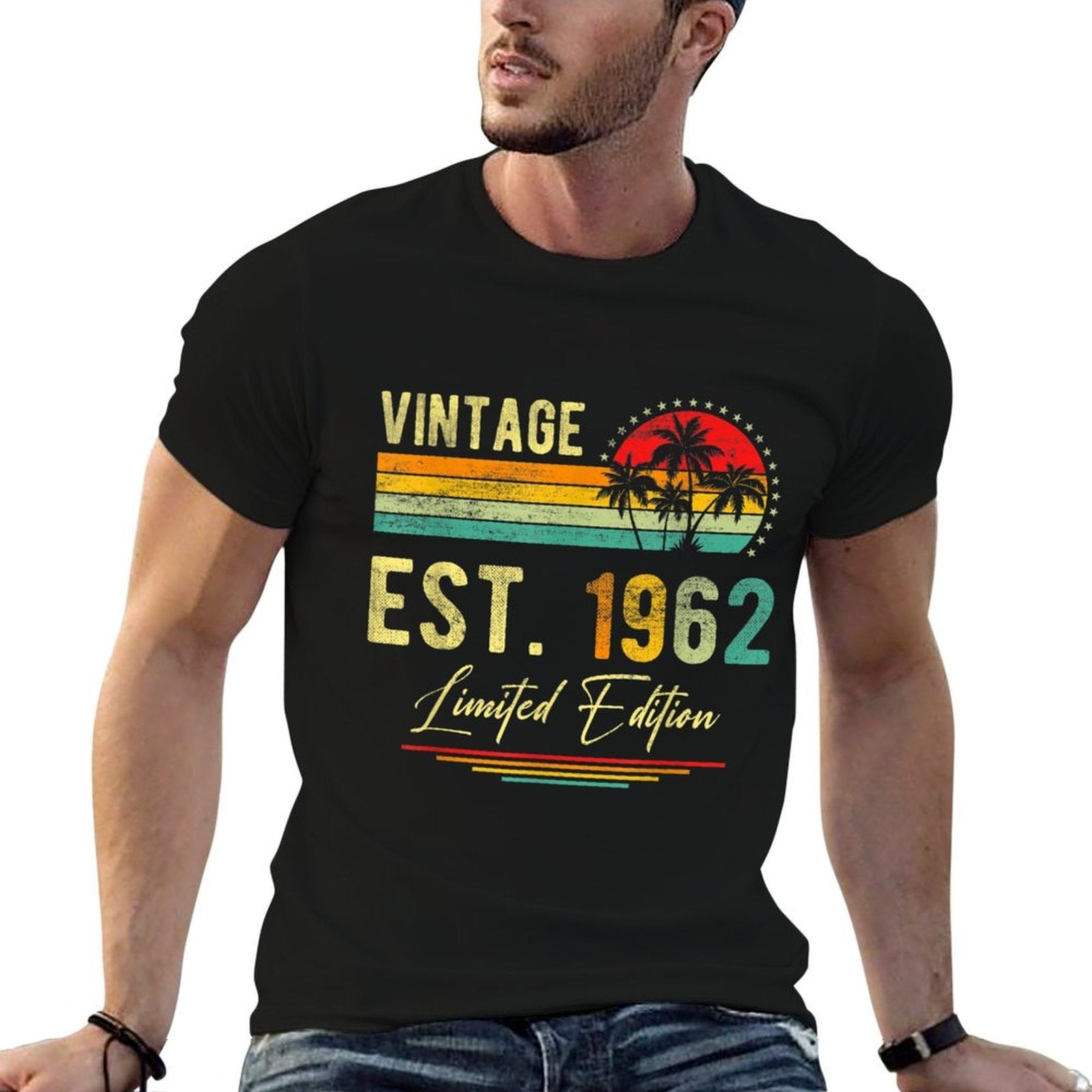 Vintage 1962 Retro 60 Years Old Being Awesome 60th Birthday  Vintage-inspired T-Shirt