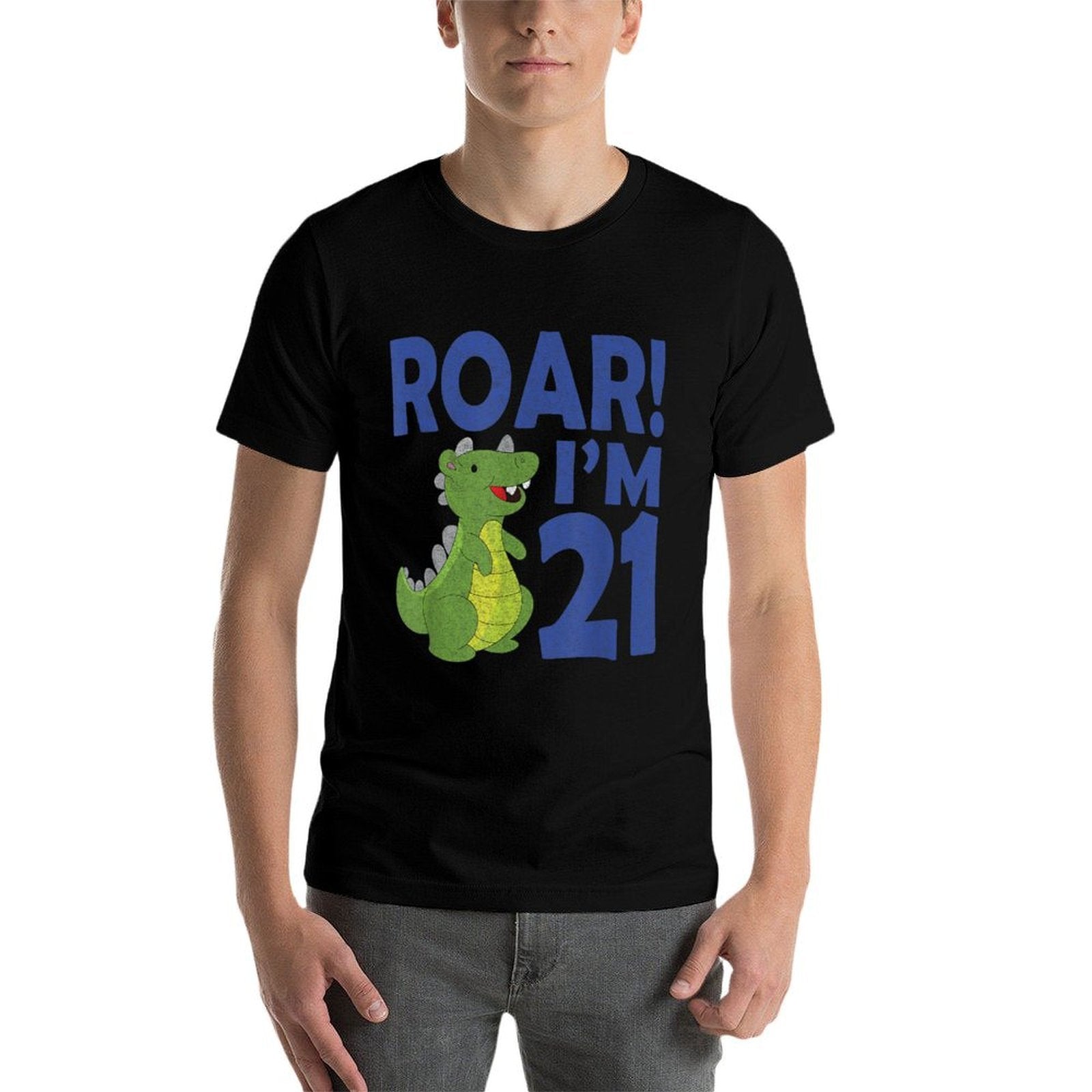 Funny Distressed 21st Birthday Gag Gift for Adult  Easy-care T-Shirt