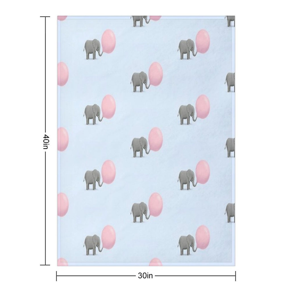 Jumbo Bubble Gum Velvety-soft Throw Blanket