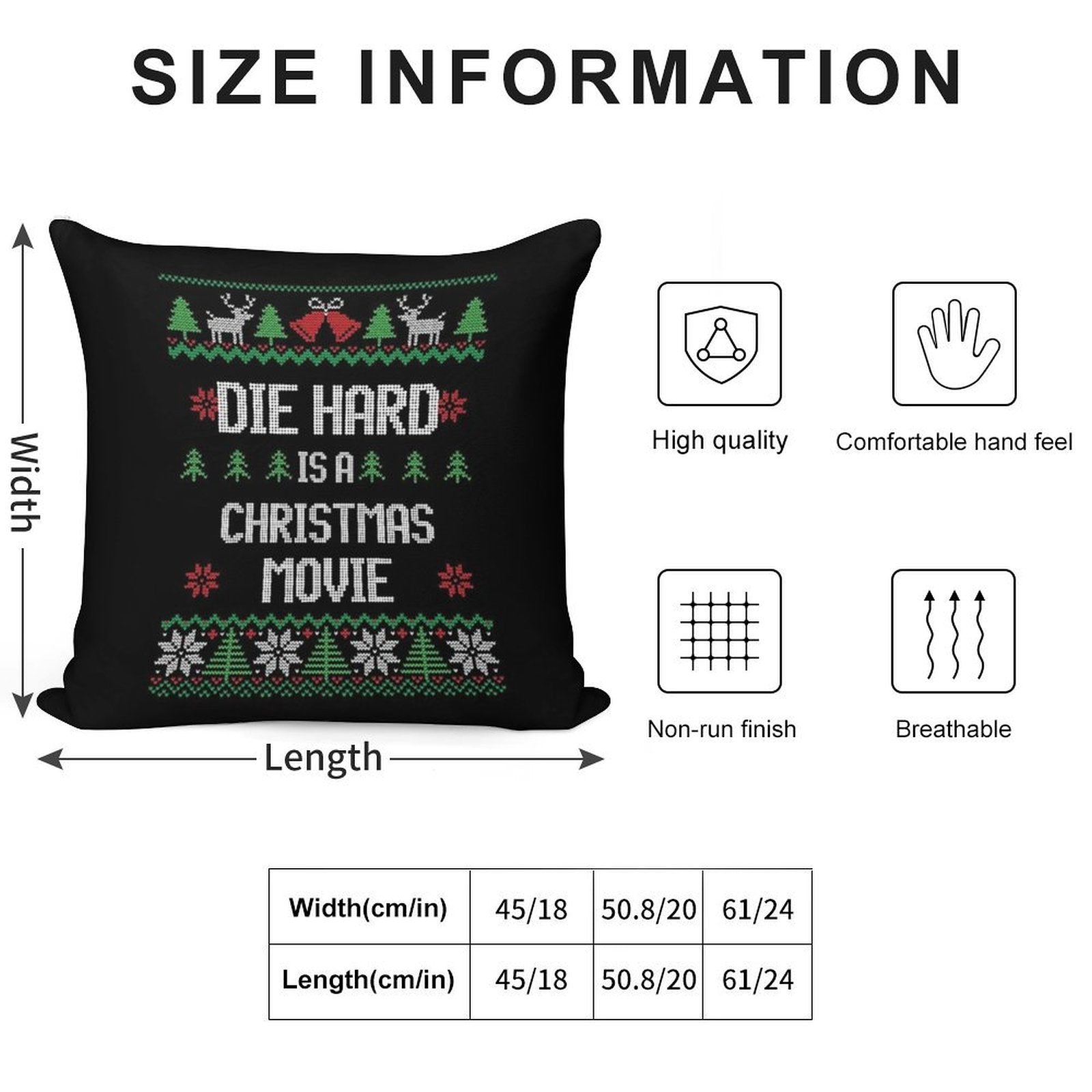 Die Hard Is A Christmas Movie Soft Gift Ready Throw Pillow