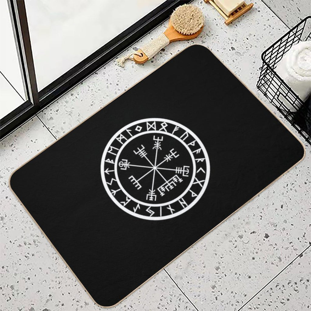Vegvisir  Rune Circle (Variant II)  Non-Slip Bath Mat