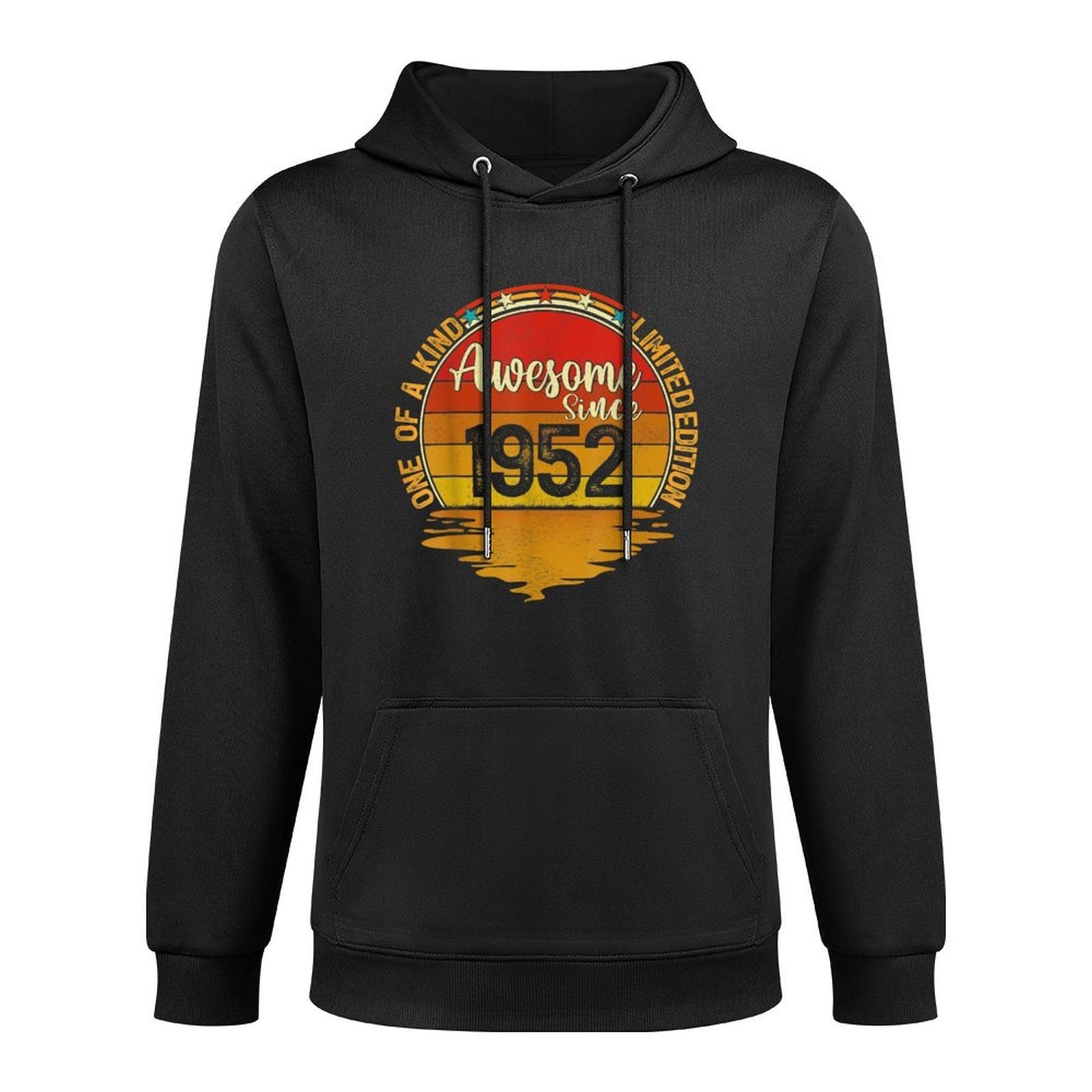 Vintage Limited Edition Awesome Since 1952 70th Birthday Shrink-Resistant Hoodie