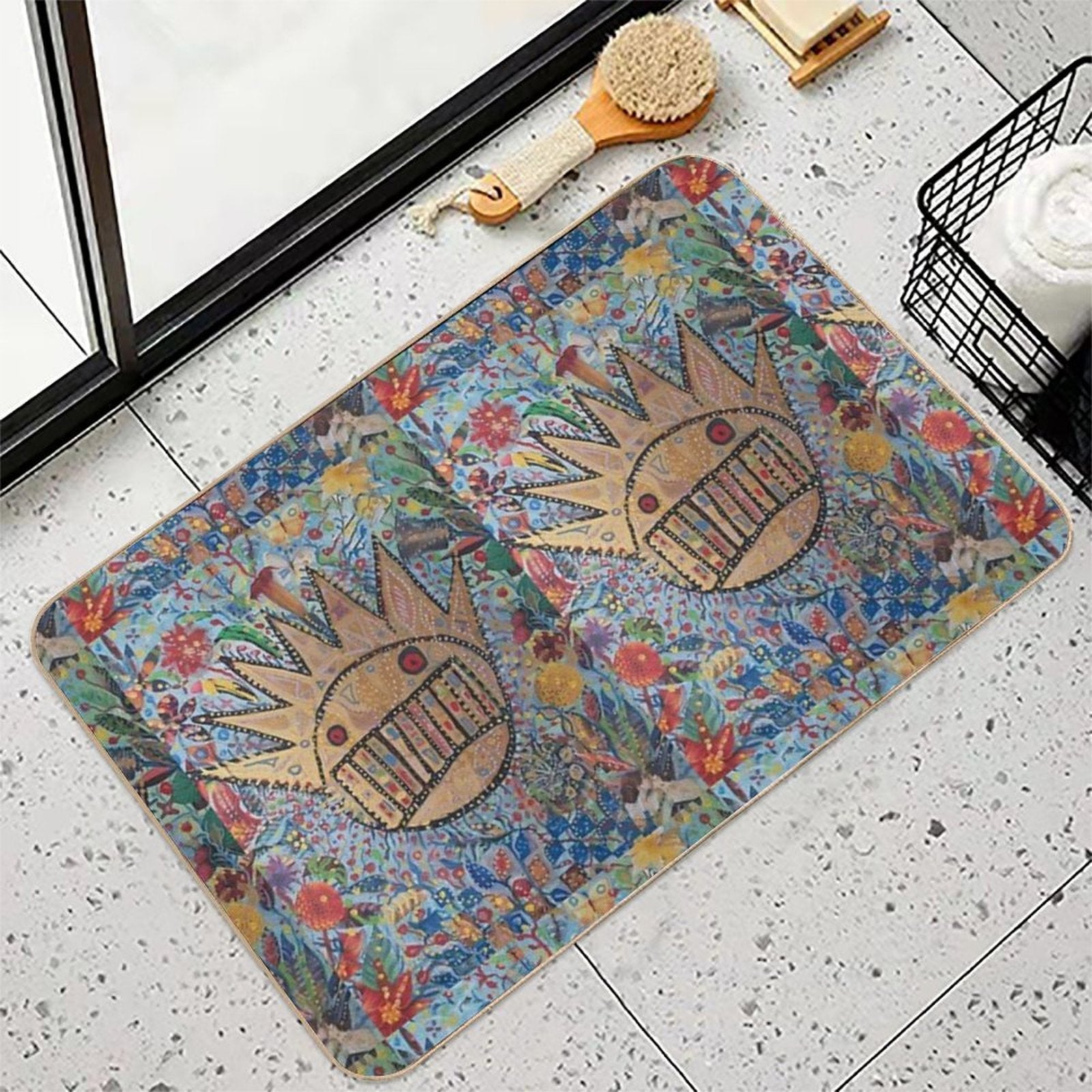 Ween Boognish And Flowers  Rapid-Drying Bath Mat