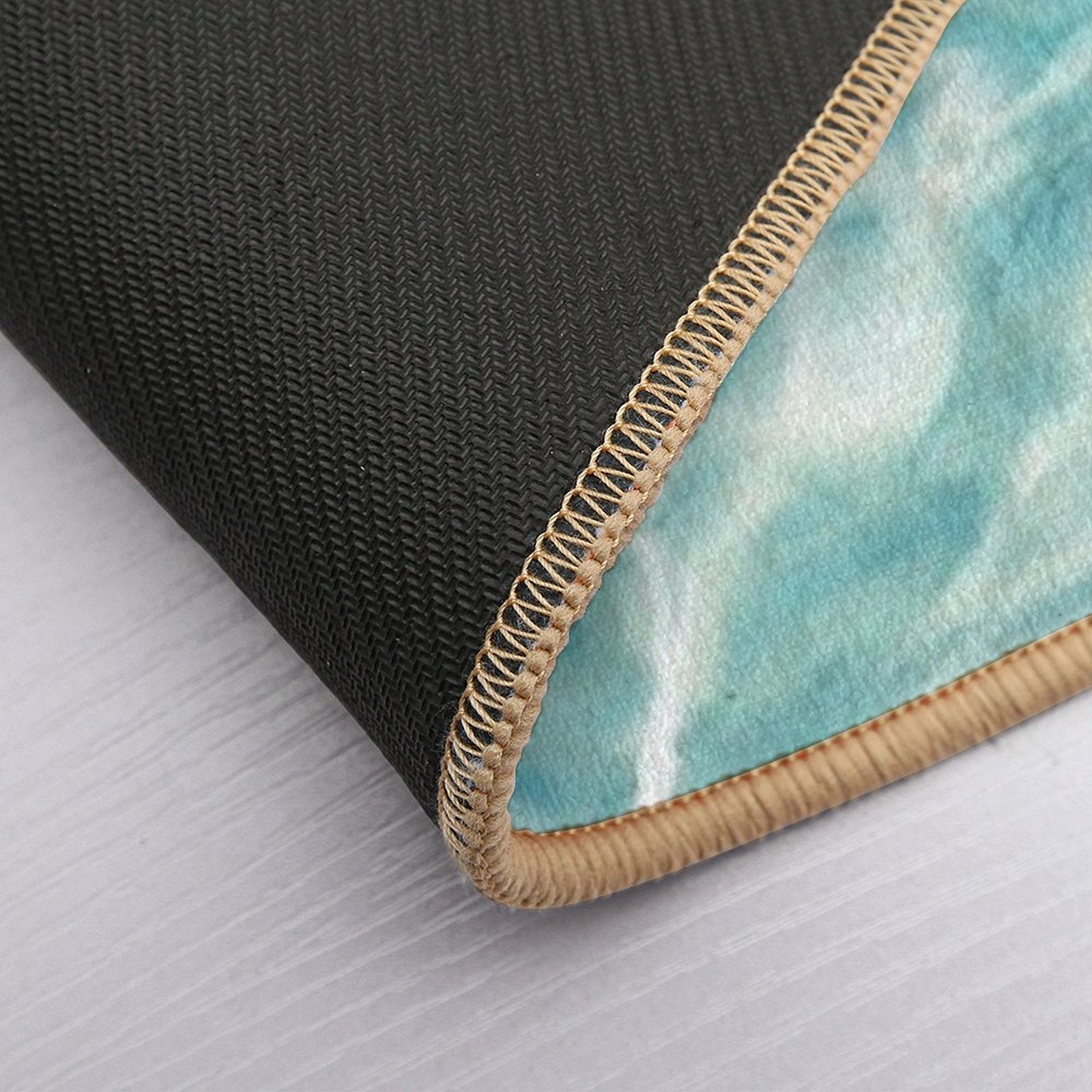 Blue Ocean Waves  Dirt-Trapping Bath Mat