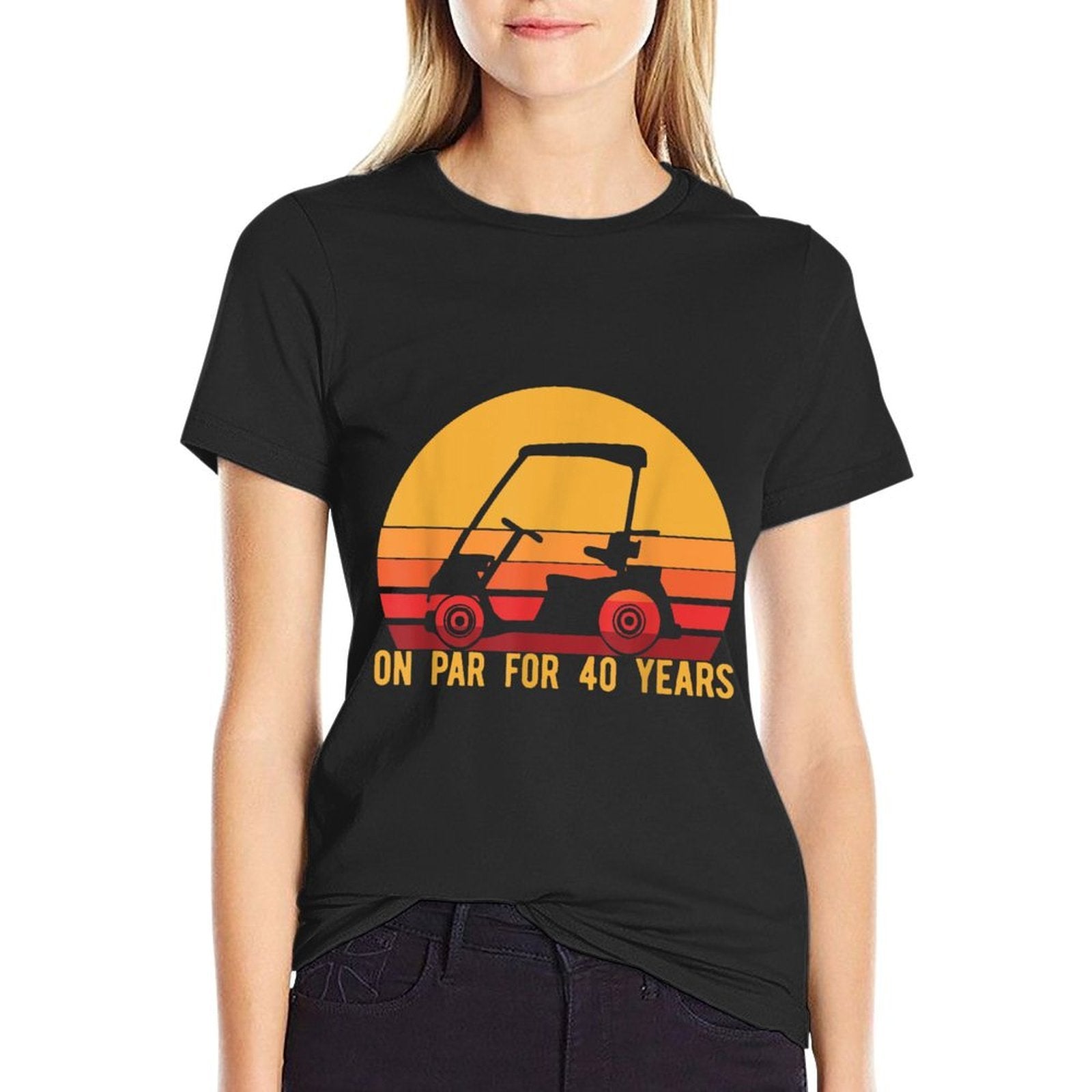 40th Birthday Golf, Turning 40 Golfing Gift  Polyester Blend T-Shirt