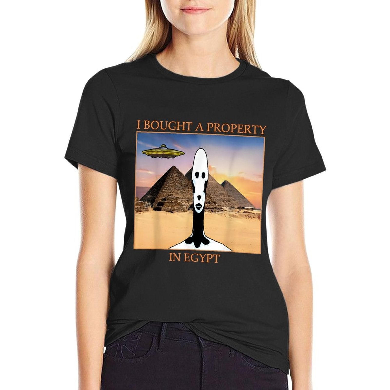 I Bought A Property In Egypt Locked In Alien Meme  Wrinkle-resistant T-Shirt