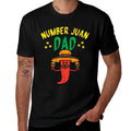 Number One Dad Mexican Fathers Day Funny Padre Juan Papa Men  Rolled Sleeves T-Shirt