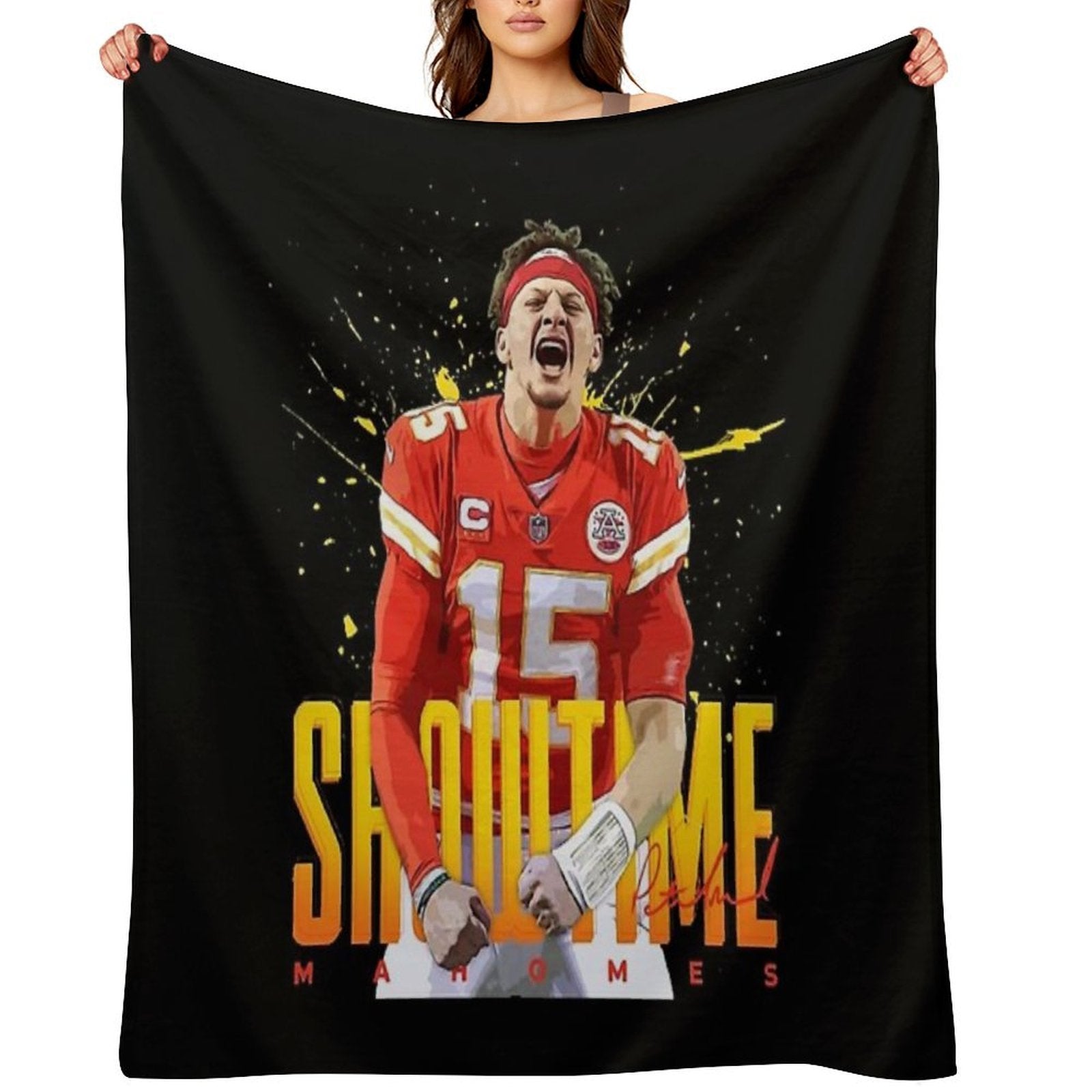 Patrick Mahomes Wrinkle-free Throw Blanket