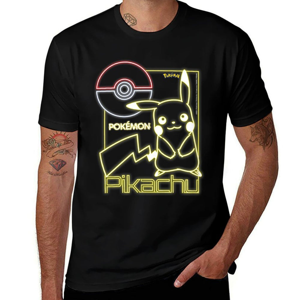 Pokémon - Neon Pikachu  Easy-care T-Shirt