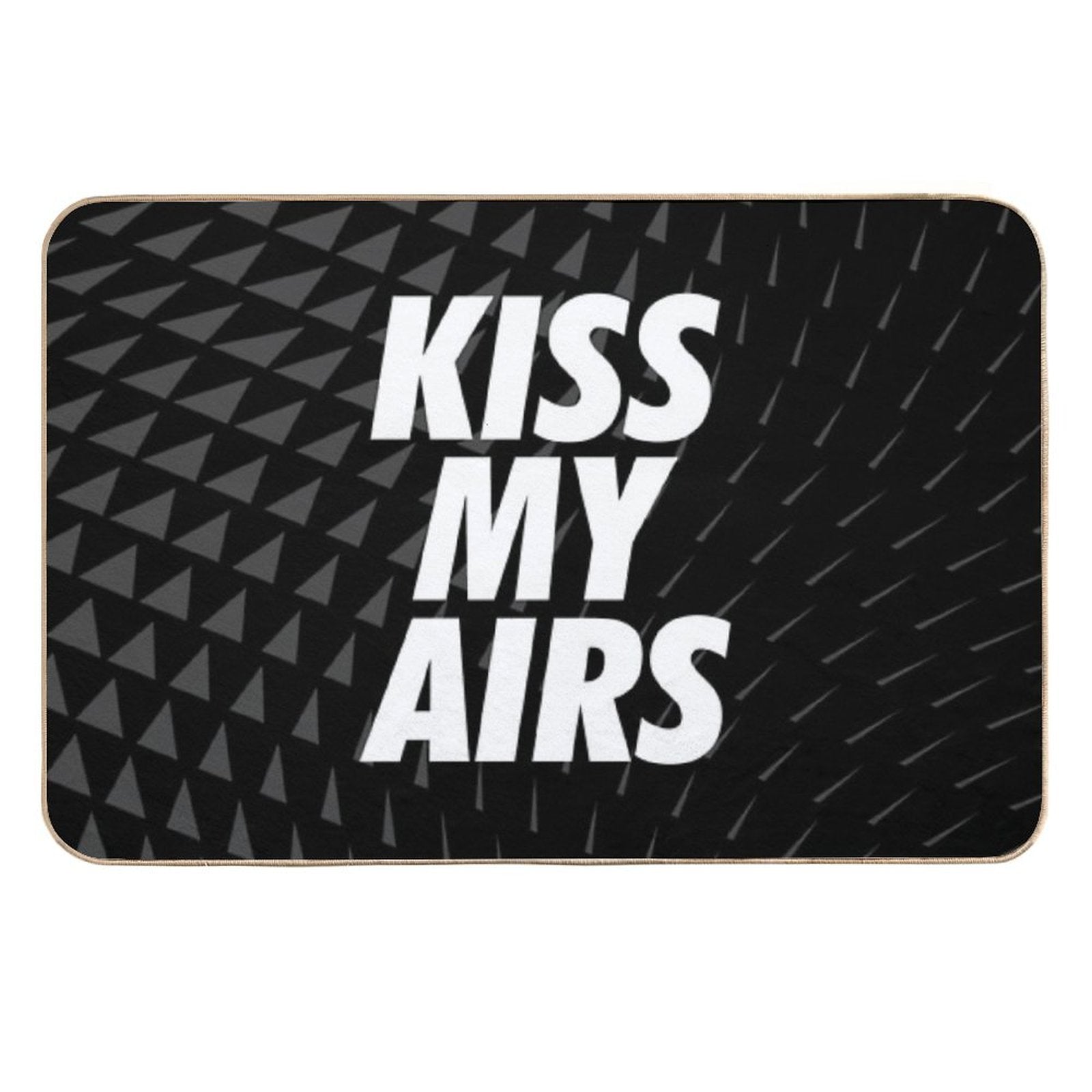 Kiss My Airs Sneaker Head Hype Black & White  Odorless Bath Mat