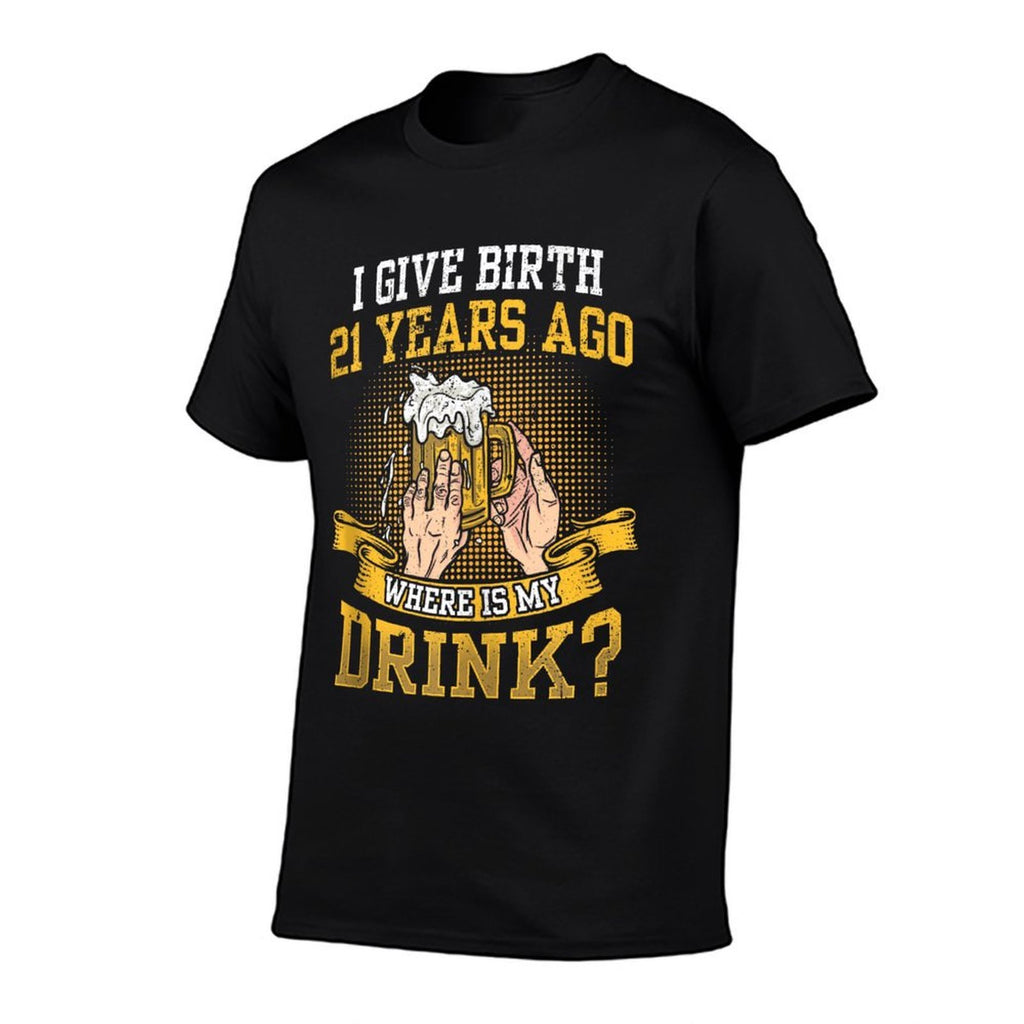 I Gave Birth 21 Years Ago Celebrate Party 21St Birthday  Slim-fit Cut T-Shirt