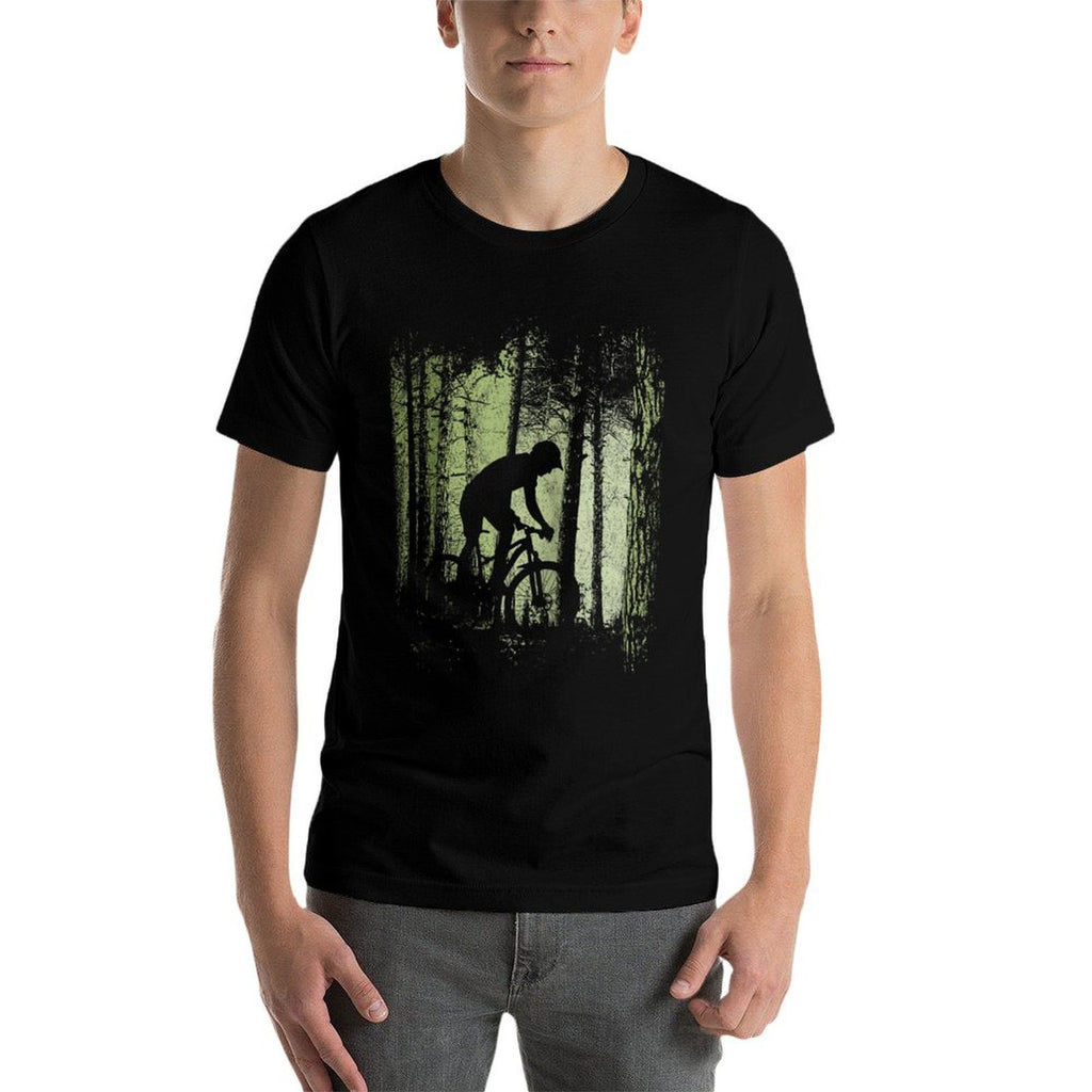 Twilight Forest Trail Bike Cyclist Offroad Downhill MTB Raglan Baseball  Odor-resistant T-Shirt