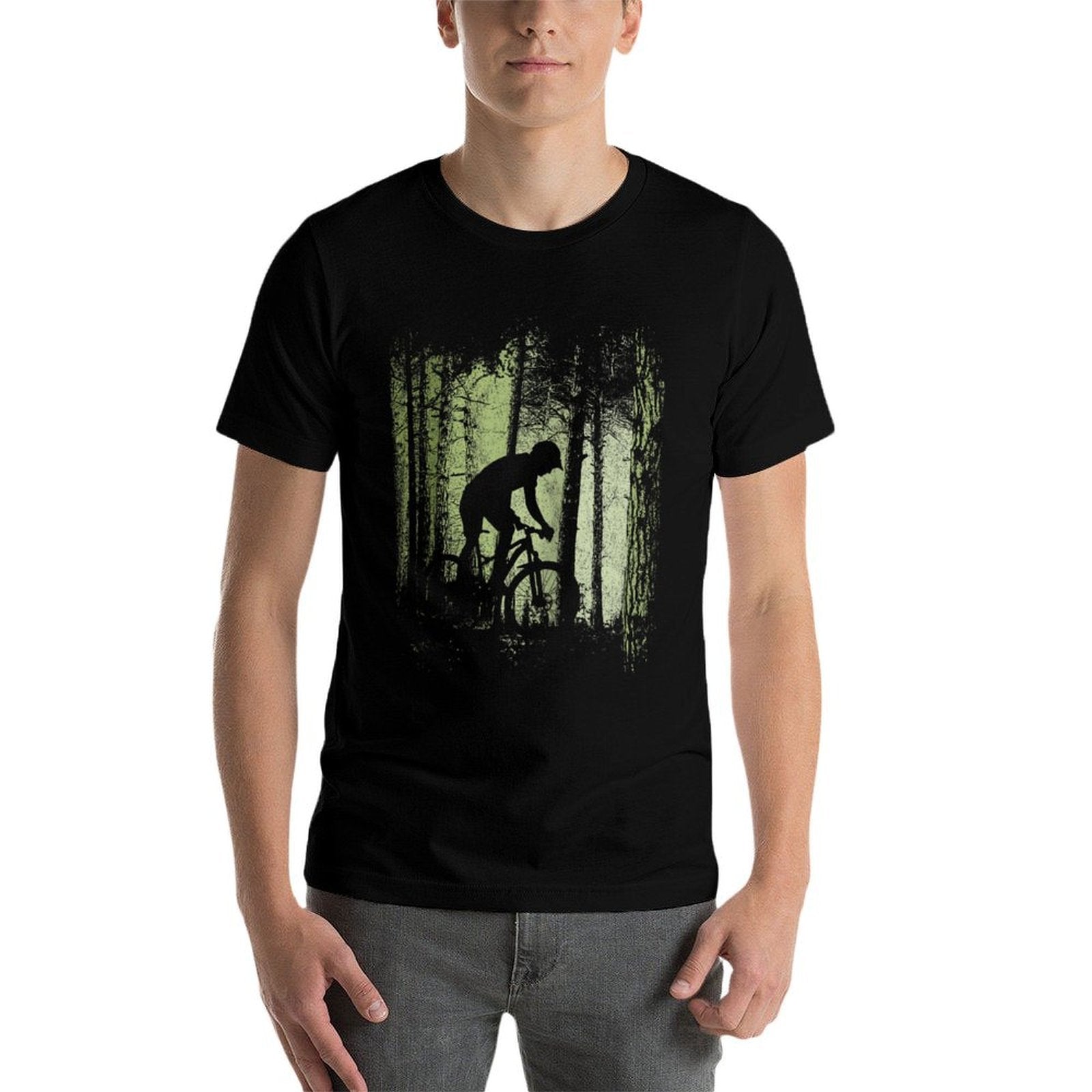 Twilight Forest Trail Bike Cyclist Offroad Downhill MTB Raglan Baseball  Odor-resistant T-Shirt