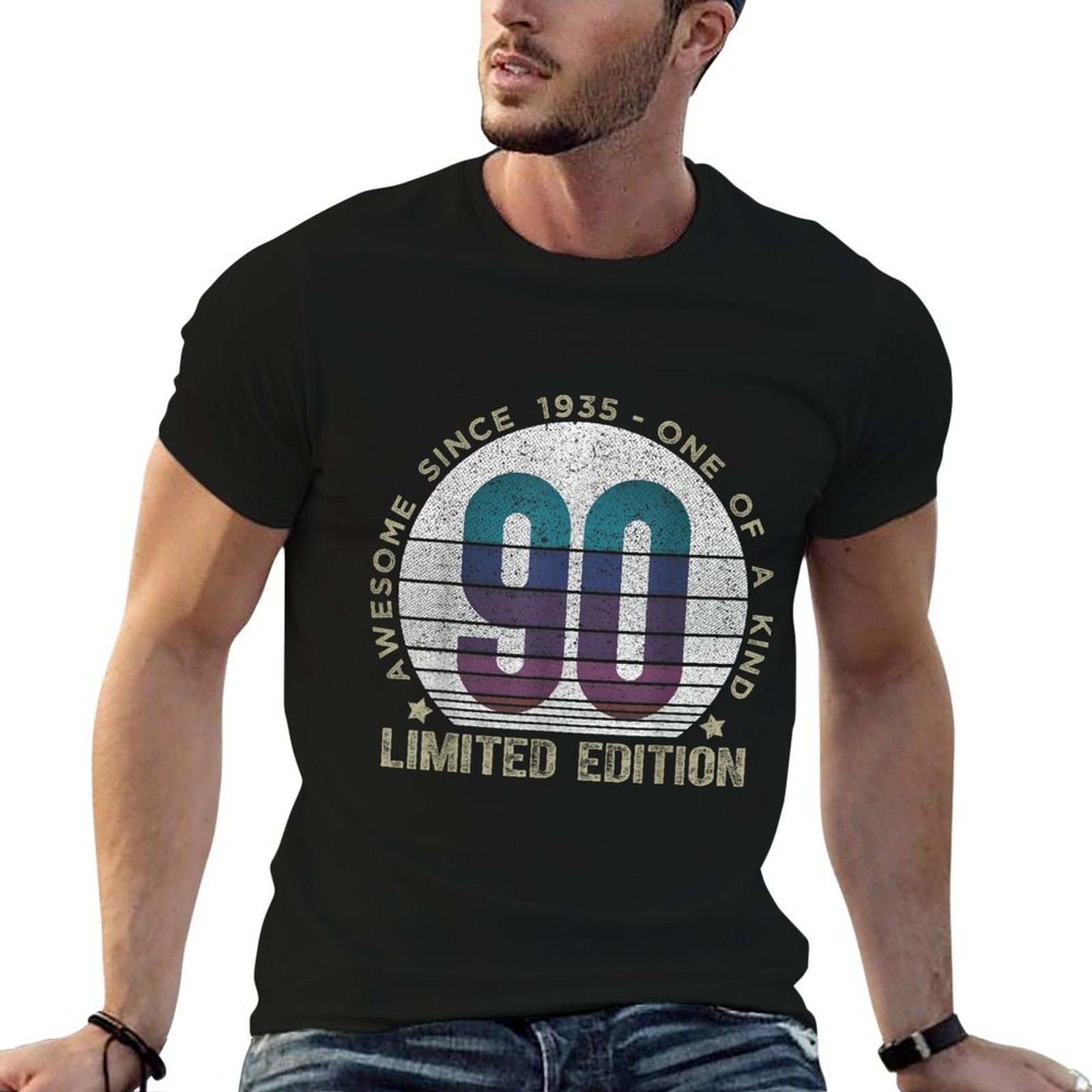 90 Year Old Gifts Vintage 1935 Limited Edition 90th Birthday  Eco-friendly Material T-Shirt