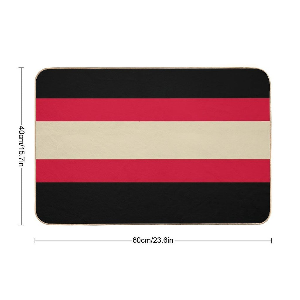 Chicago Blackhawks Retro Stripes Durable Bath Mat