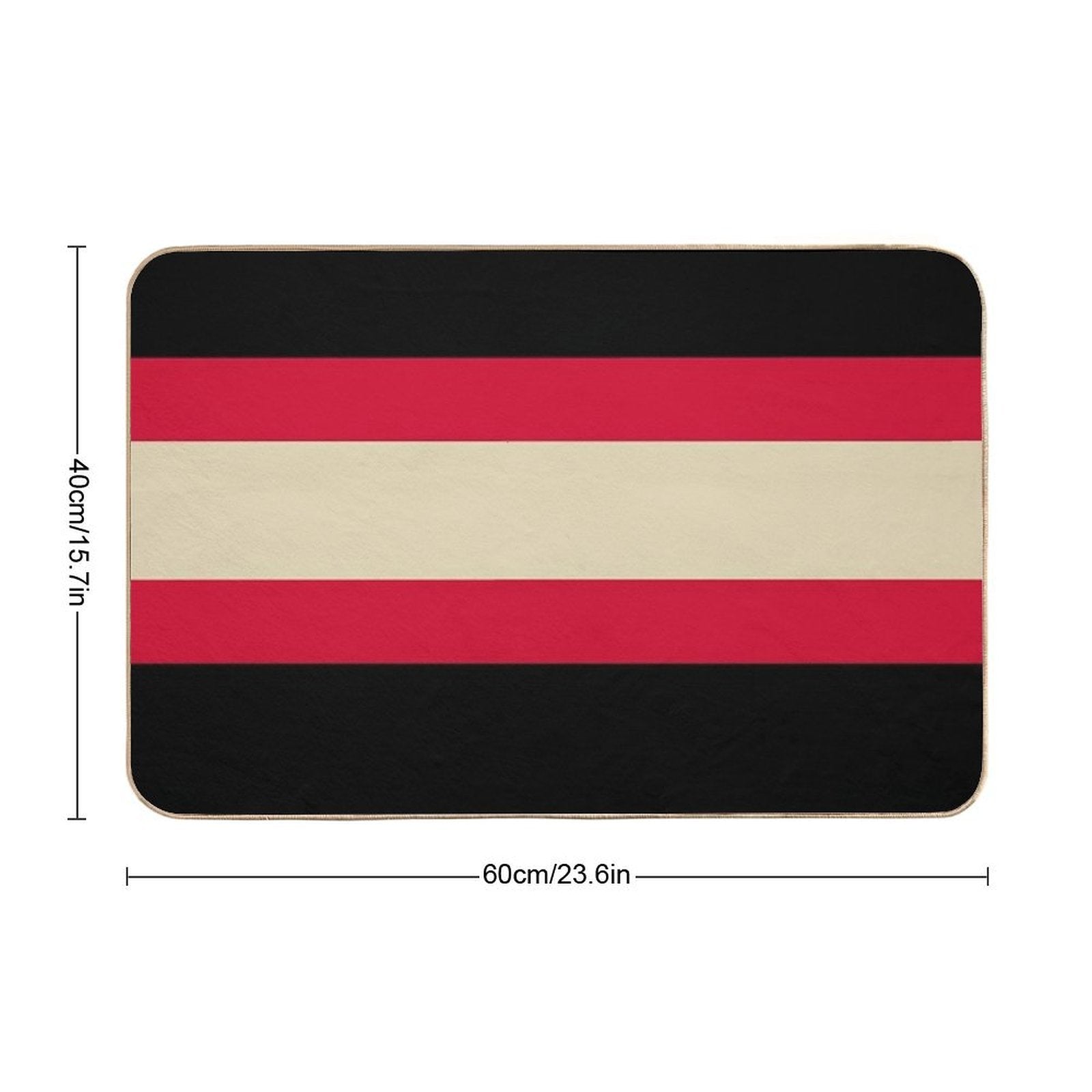 Chicago Blackhawks Retro Stripes Durable Bath Mat