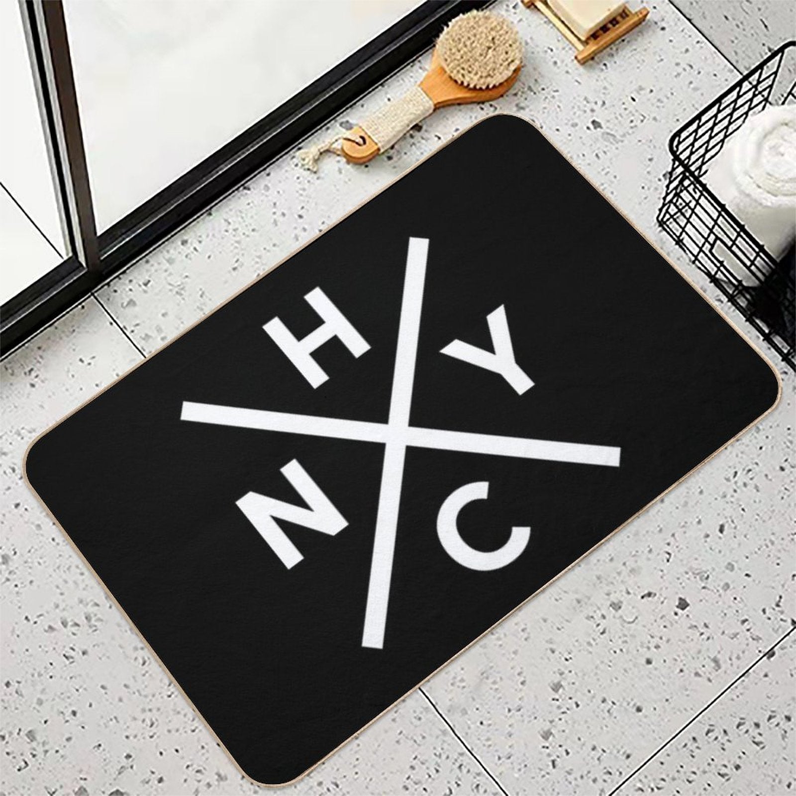 NYHC New York Hardcore Punk Rock  Non-Slip Bath Mat