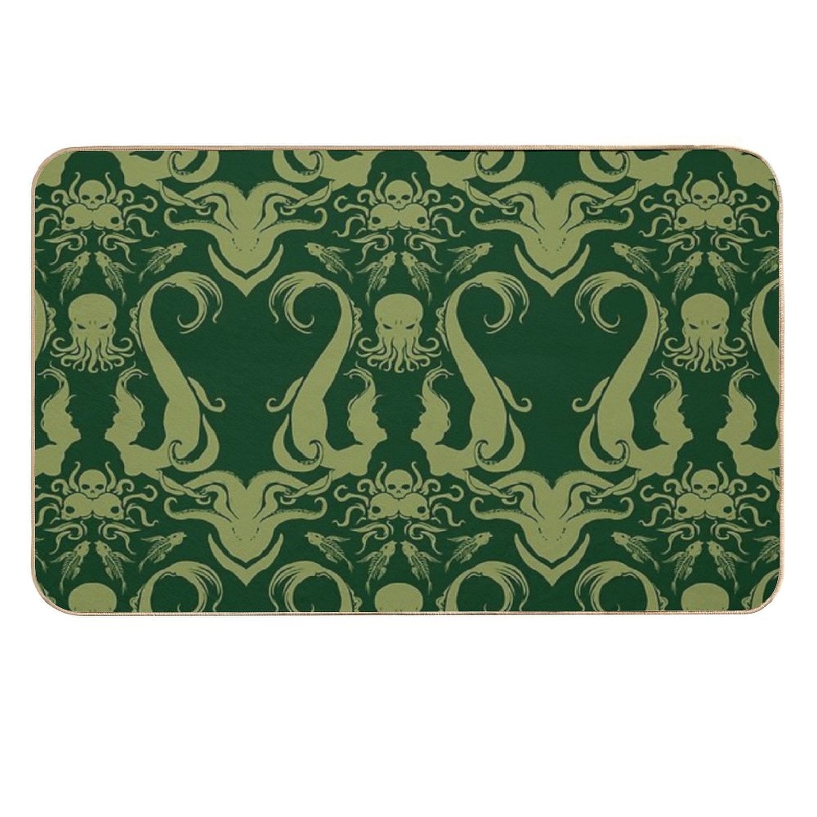 Cthulhu & The Mermaids  Pet-Safe Bath Mat