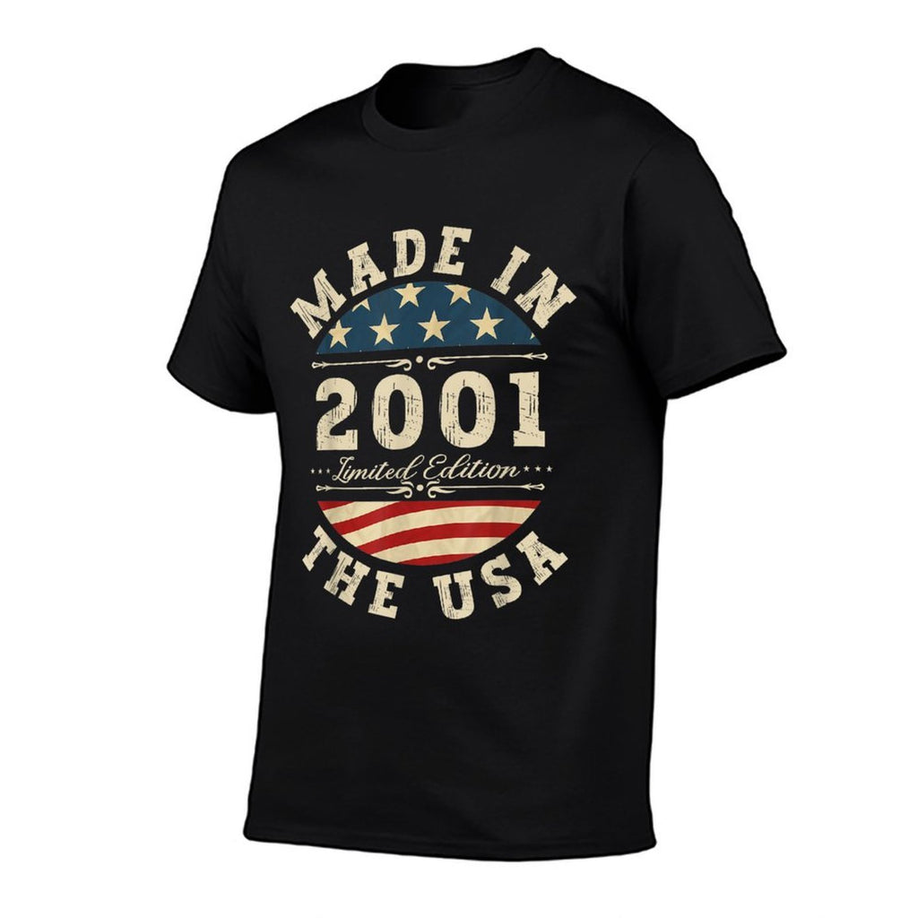 21 Years Old Bday Limited Edition 2001 USA 21st Birthday  Fade-proof Color T-Shirt