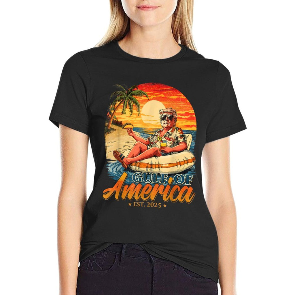 Funny Trump America's Gulf Est 2025 Trump Merchandise Comfortable T-Shirt