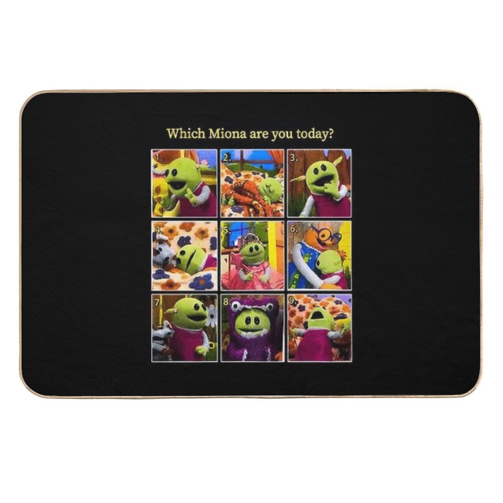 Which Mona Are You Today Nanalan  Stain-Proof Bath Mat