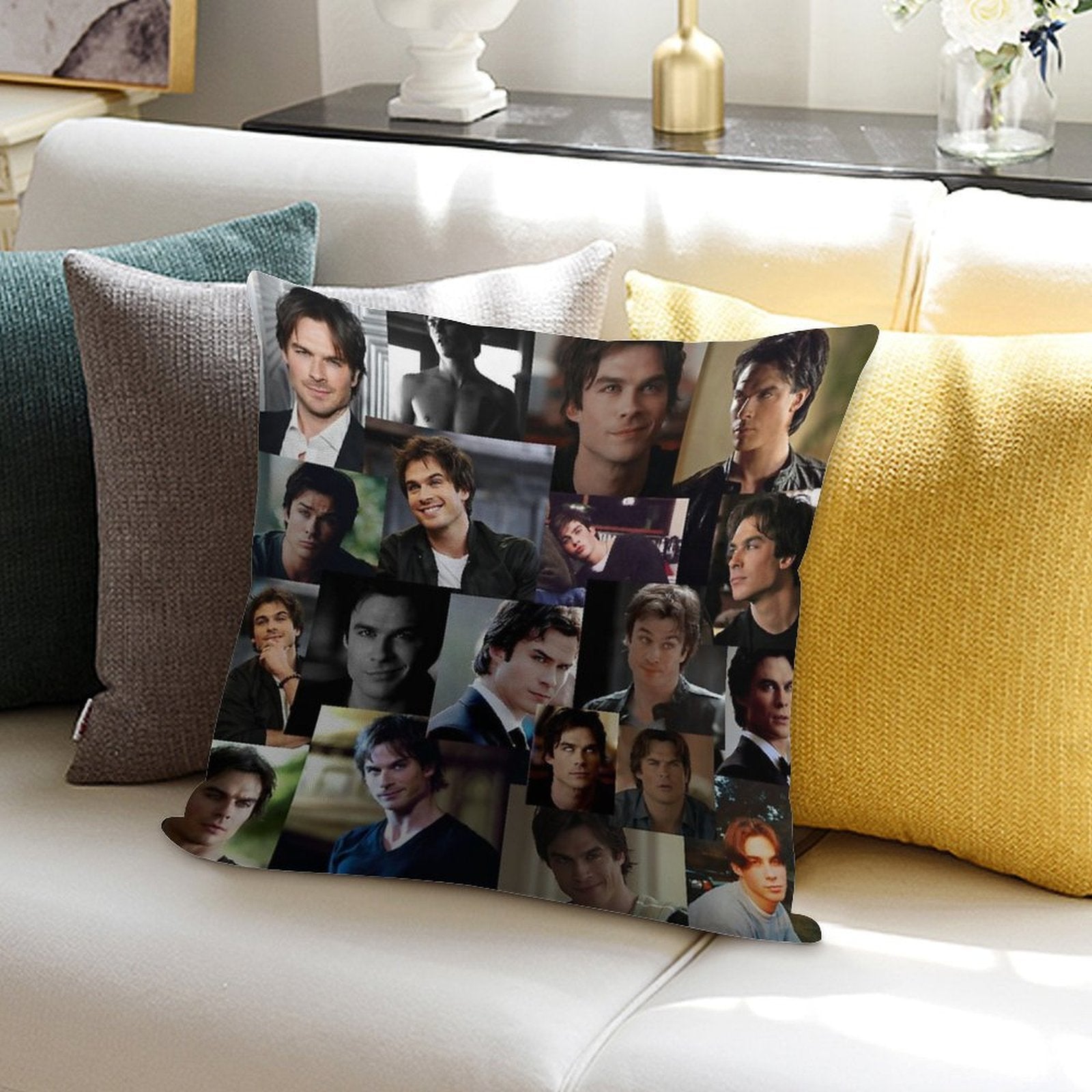 Ian Somerhalder Soft Shrink-Resistant Throw Pillow