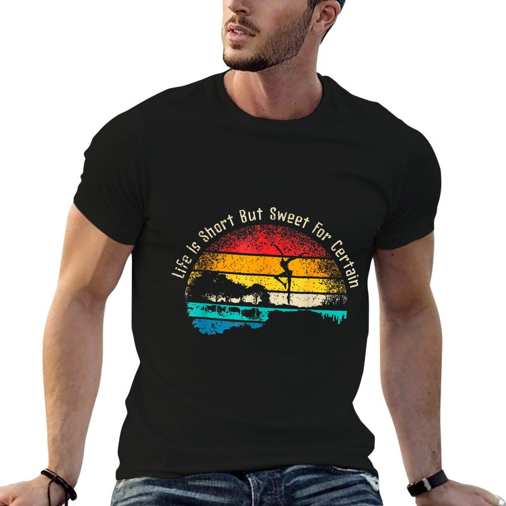 Life Is Short Guitar But Sweet For Certain  Trendy Pattern T-Shirt