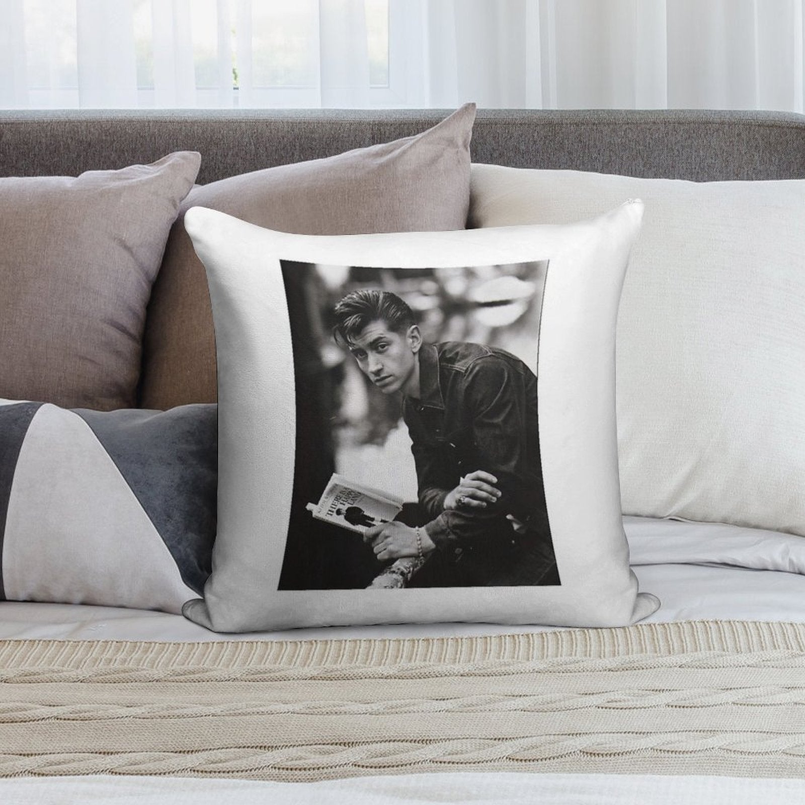 Alex Turner Soft Skin-Friendly Throw Pillow