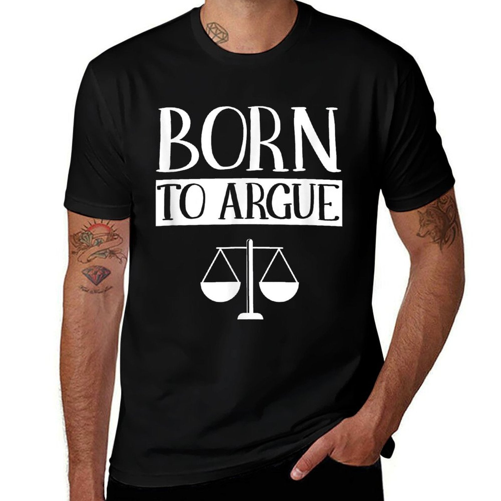 Born To Argue Advocate Law Firm Lawyer Attorney Lawyers  Polyester Blend T-Shirt